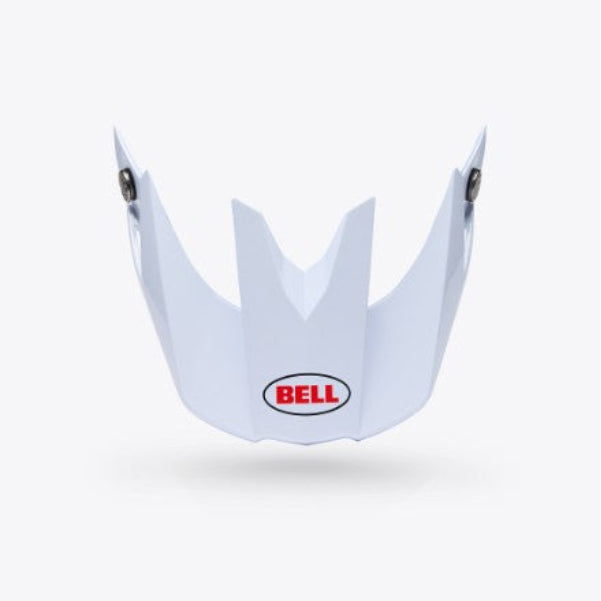 Bell Moto-10 MIPS Peak White, replacement motocross helmet peak, product view