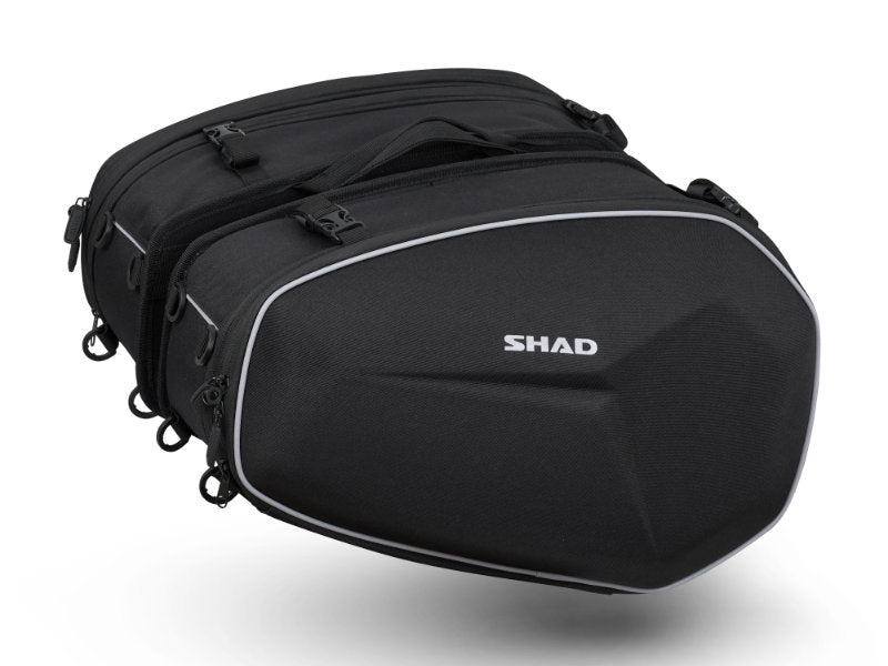SHAD E48 Expandable Saddle Bags  - FREE UK Shipping, FREE 365 Day Returns | Moto Central
