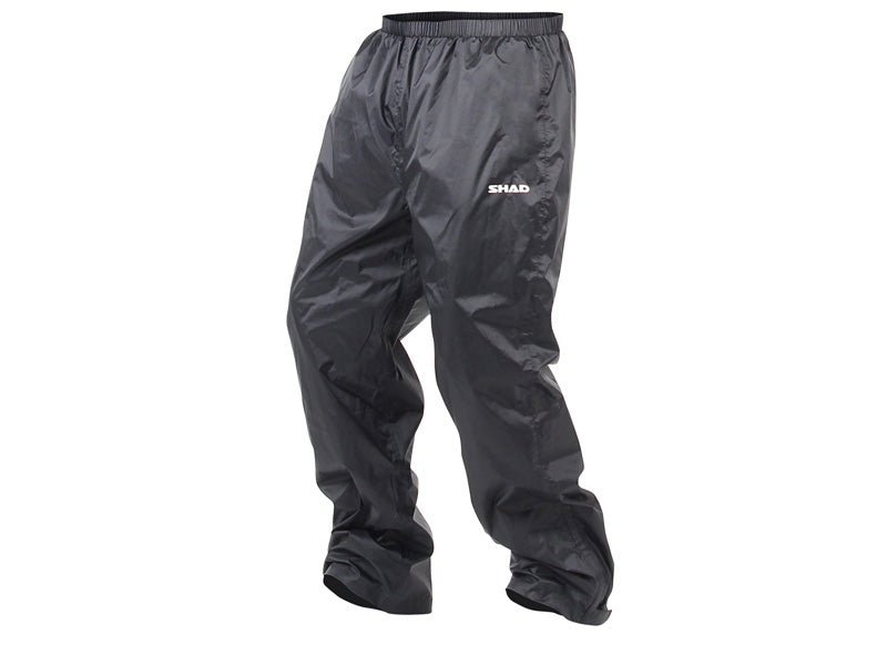 SHAD 100% Waterproof Rain Trousers Black  - FREE UK Shipping, FREE 365 Day Returns | Moto Central
