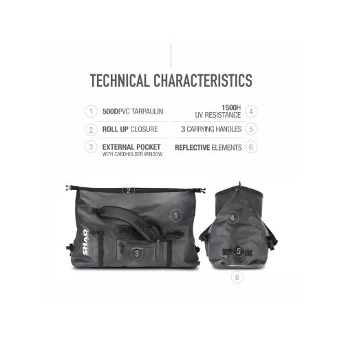 SHAD 100% Waterproof SW80 Backpack  - FREE UK Shipping, FREE 365 Day Returns | Moto Central