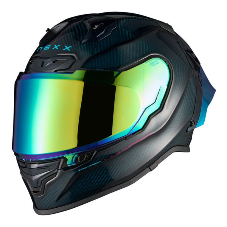 Nexx X.R3R Hadal Carbon / Blue Teal - FREE UK Delivery, FREE 365 Day Returns | Moto Central