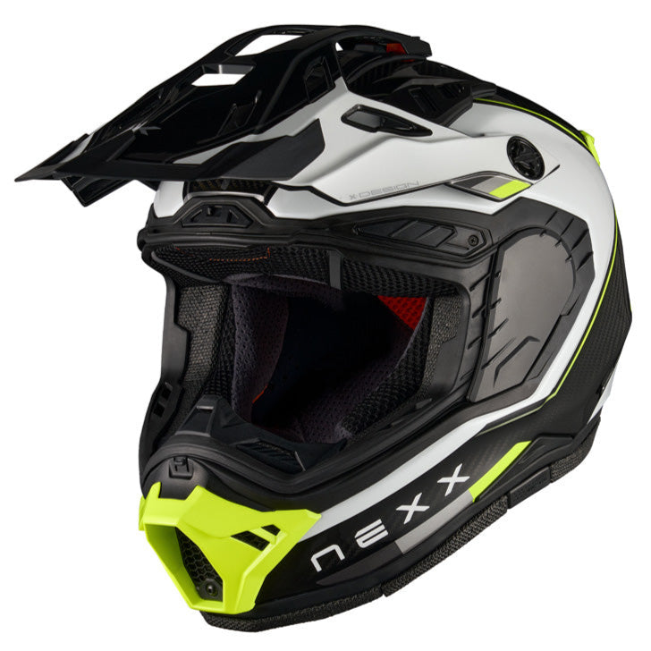 Nexx X.RALLY Raid White / Neon - FREE UK Delivery, FREE 365 Day Returns | Moto Central