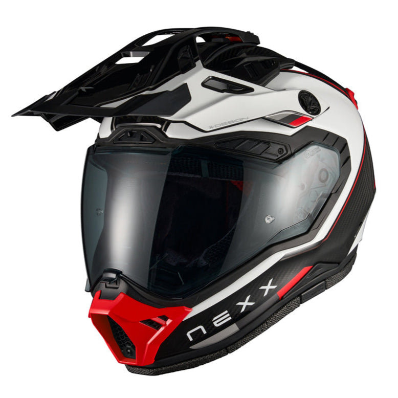 Nexx X.RALLY Raid White / Red - FREE UK Delivery, FREE 365 Day Returns | Moto Central