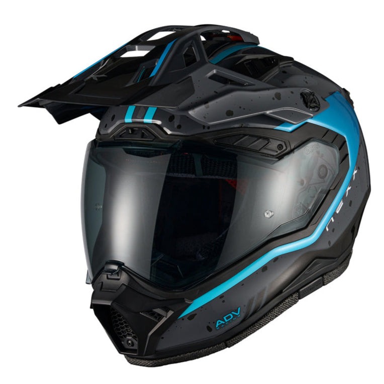 Nexx X.RALLY Yuma Grey / Blue - FREE UK Delivery, FREE 365 Day Returns | Moto Central