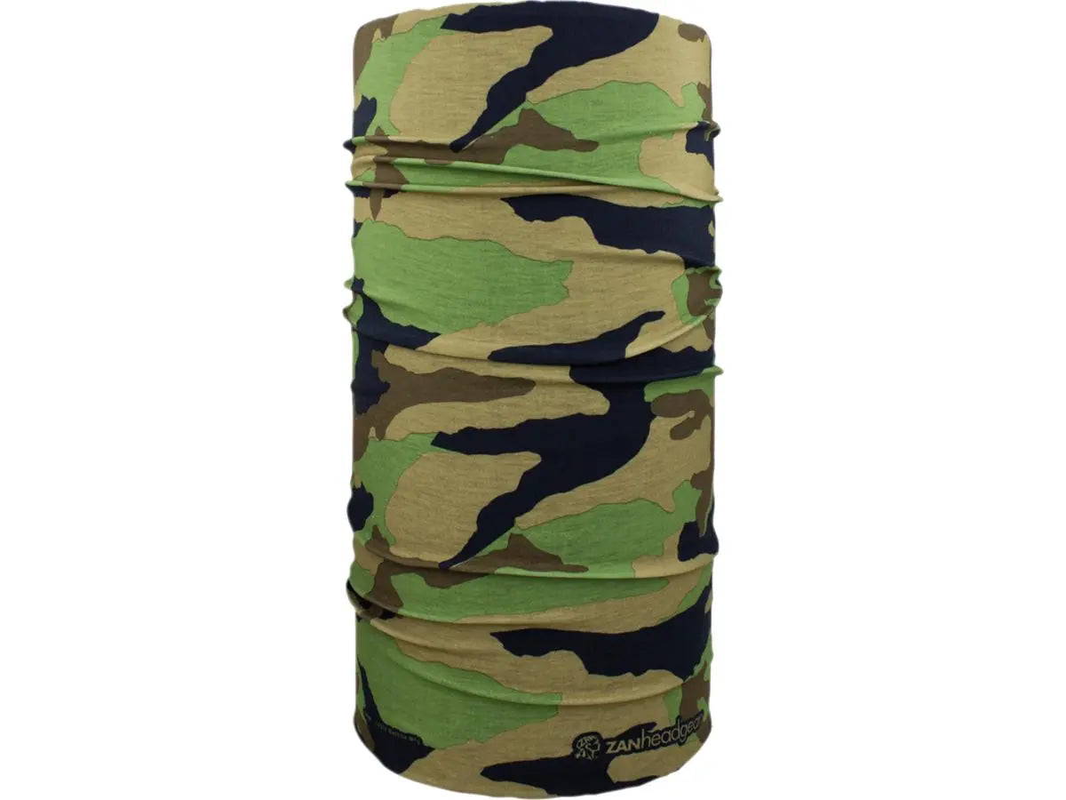 Zan Headgear Motley Polyester Series Tube Woodland Camo  - FREE UK Shipping, FREE 365 Day Returns | Moto Central