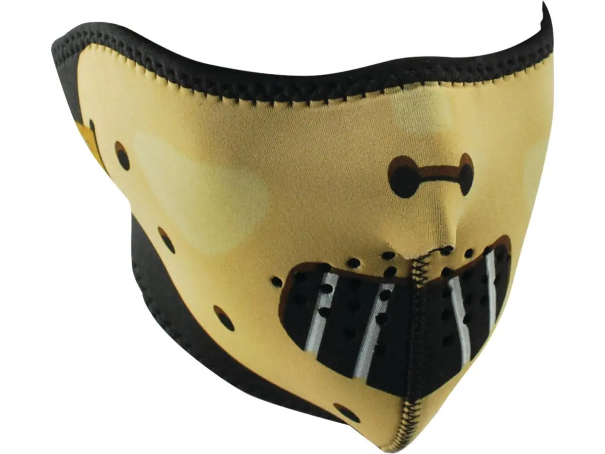 Zan Headgear Neoprene Half Face Mask Hannibal  - FREE UK Shipping, FREE 365 Day Returns | Moto Central