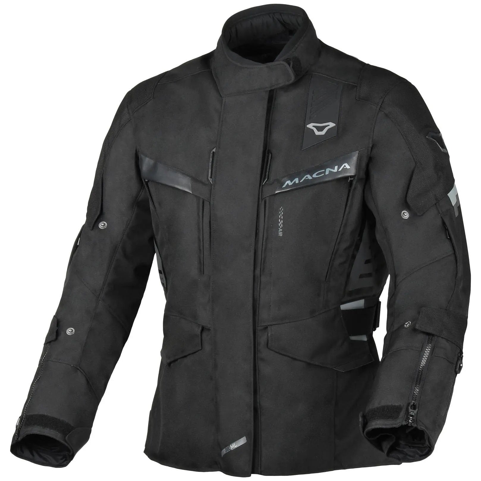Macna Zastra Ladies Textile Jacket Black — front view