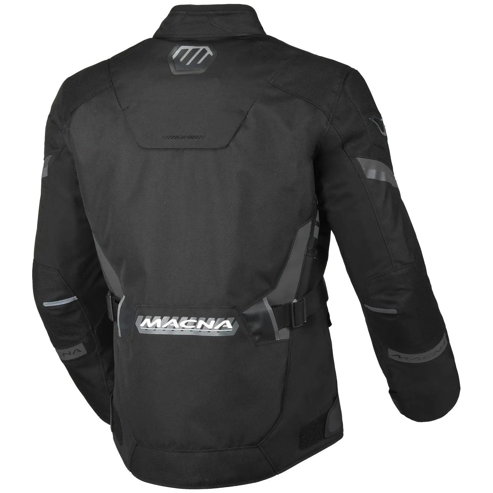 Macna Zastro Textile Jacket Black — rear view