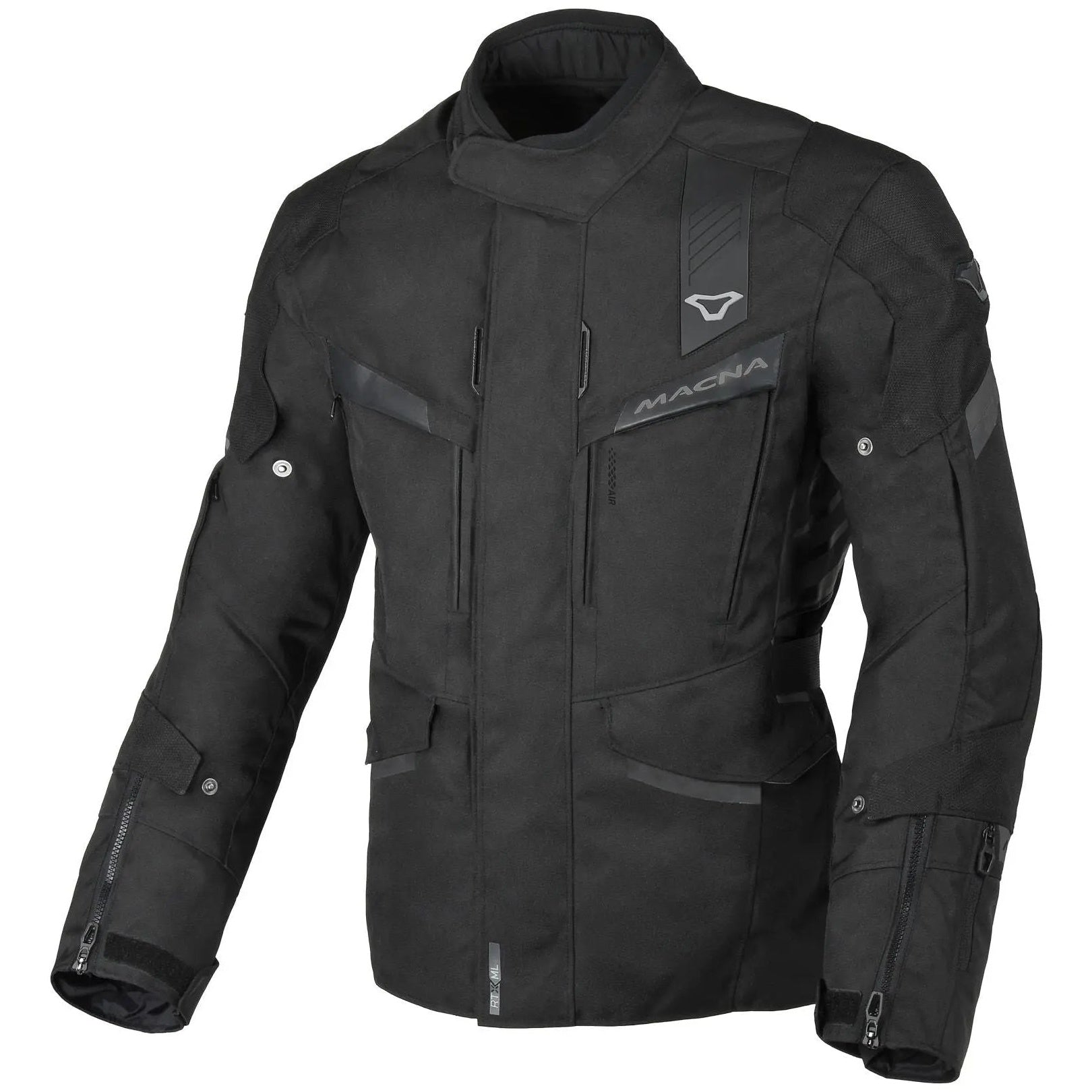 Macna Zastro Textile Jacket Black — front view