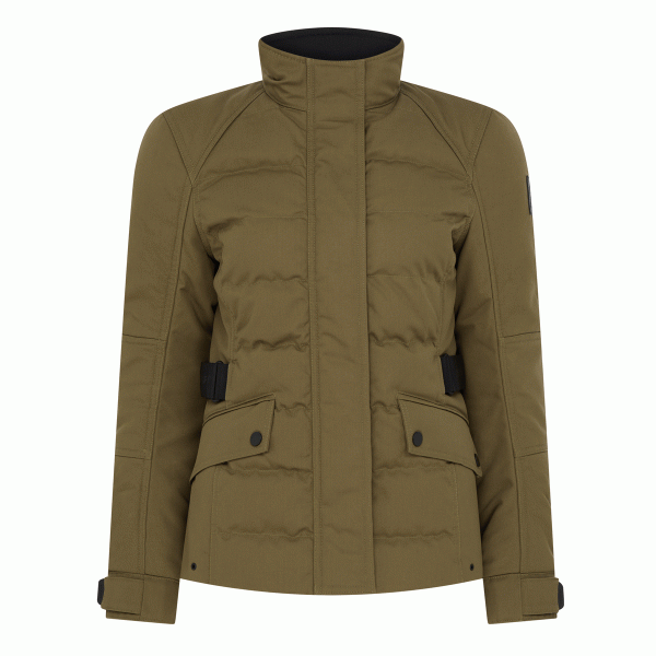 Belstaff Cherwell Ladies Textile Jacket Olive FREE UK Delivery, FREE 365 Day Returns | Moto Central