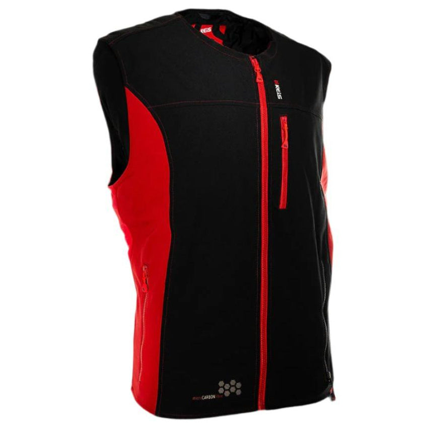 Keis B501WR Premium Ladies Heated Body Warmer Black / Red - primary product view