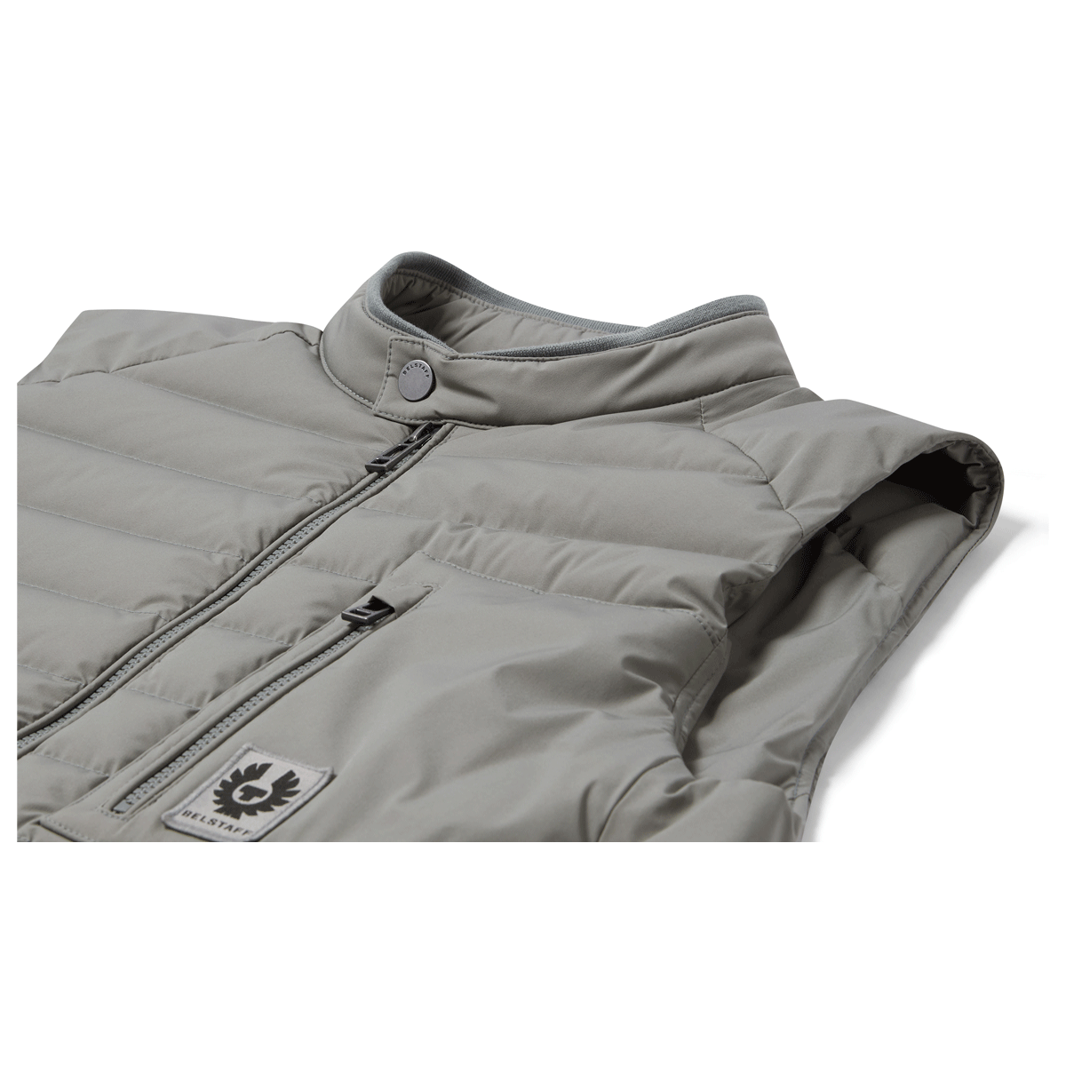 Belstaff Chassis Gilet Atlantic Grey FREE UK Delivery, FREE 365 Day Returns | Moto Central