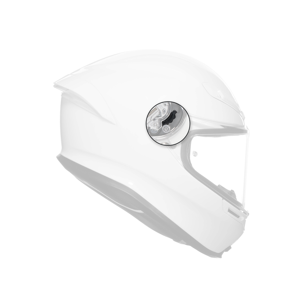 AGV black visor mechanism for K6 S, K6 and Sportmodular helmets