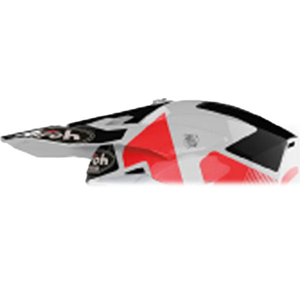 Airoh Peak For Wraap Raze Gloss Red / White Helmet