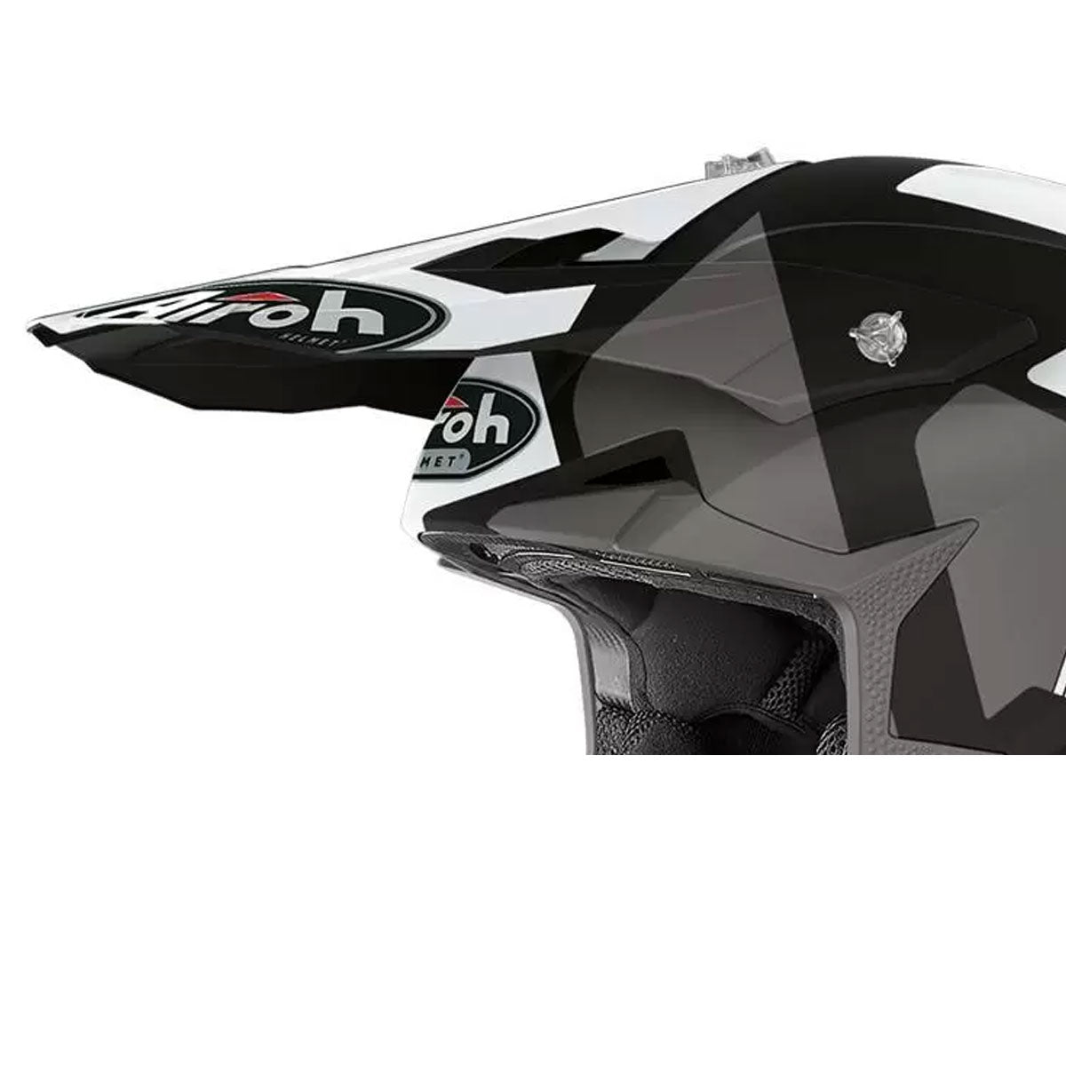 Airoh Peak For Wraap Raze Matt Black / White Helmet