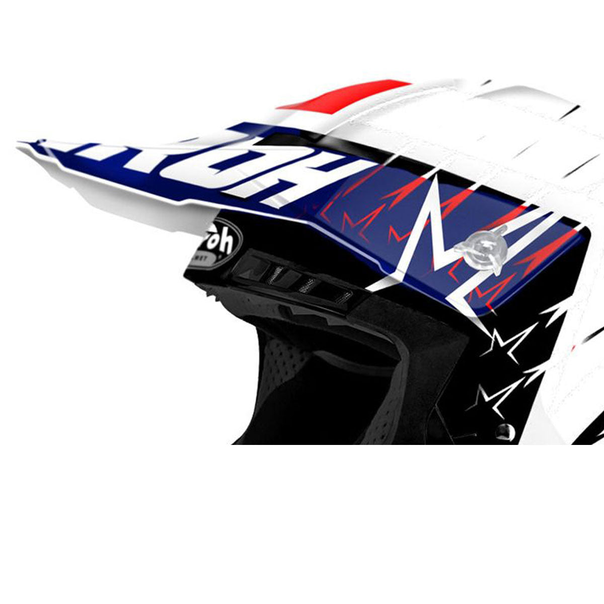 Airoh Peak For Switch Startruck Red / Blue / White Helmet