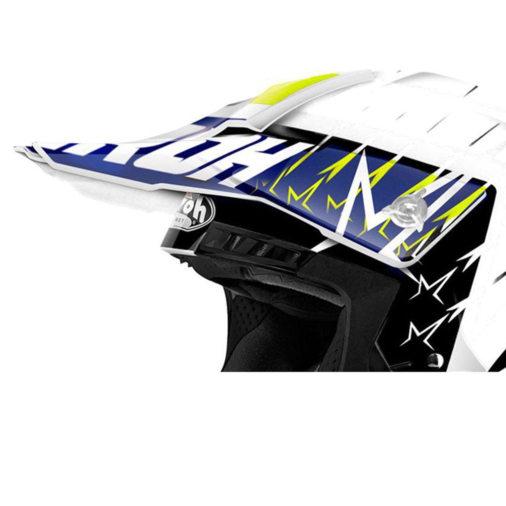 Airoh Peak For Switch Startruck Yellow/Blue/White Helmet FREE Delivery