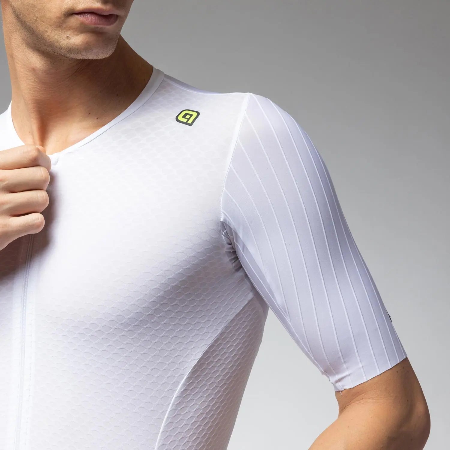 Ale Clothing Eagle R-EV1 Short Sleeves Skinsuit White - FREE UK Shipping, FREE 365 Day Returns | Moto Central