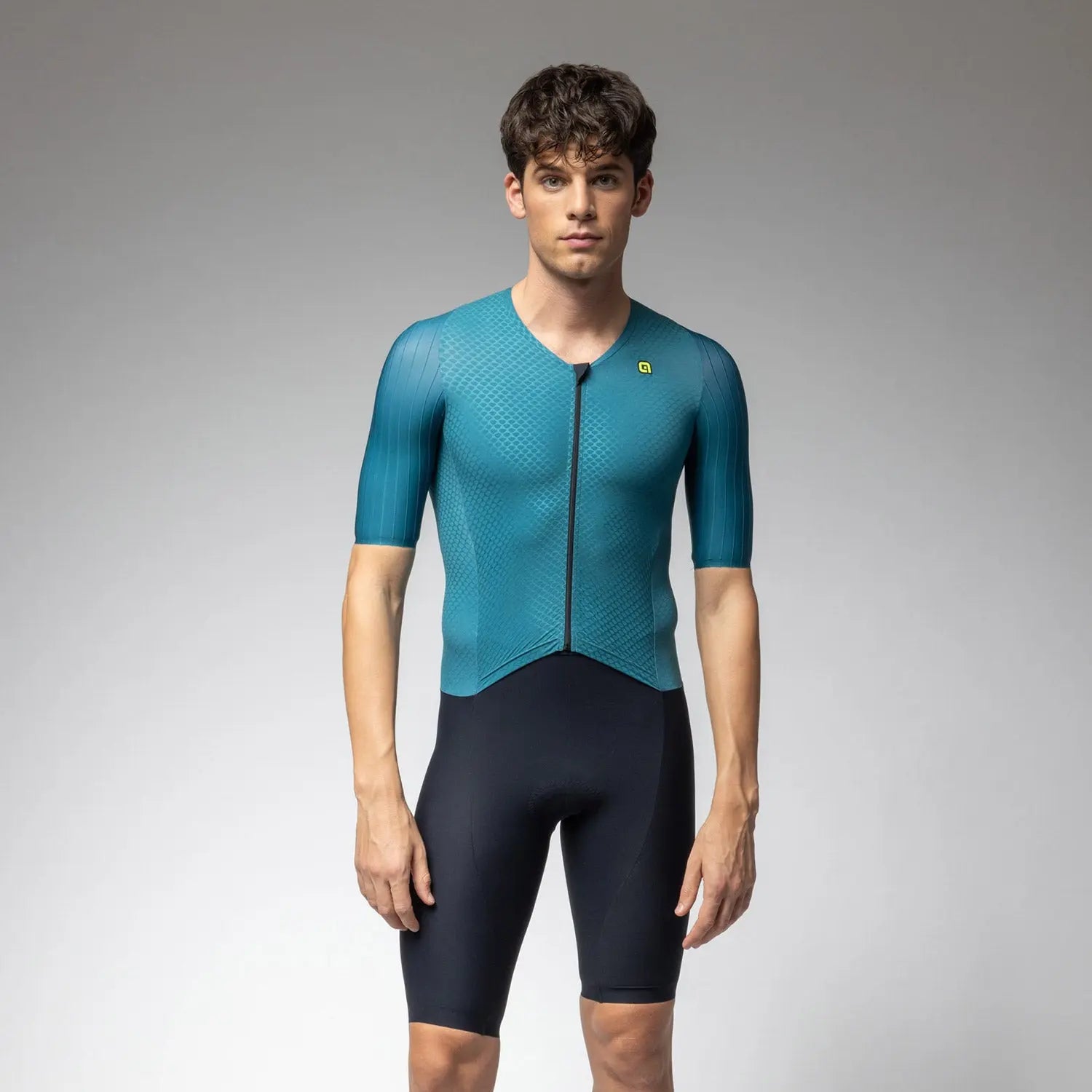 Ale Clothing Eagle Short Sleeves Tri Suit Green - FREE UK Shipping, FREE 365 Day Returns | Moto Central