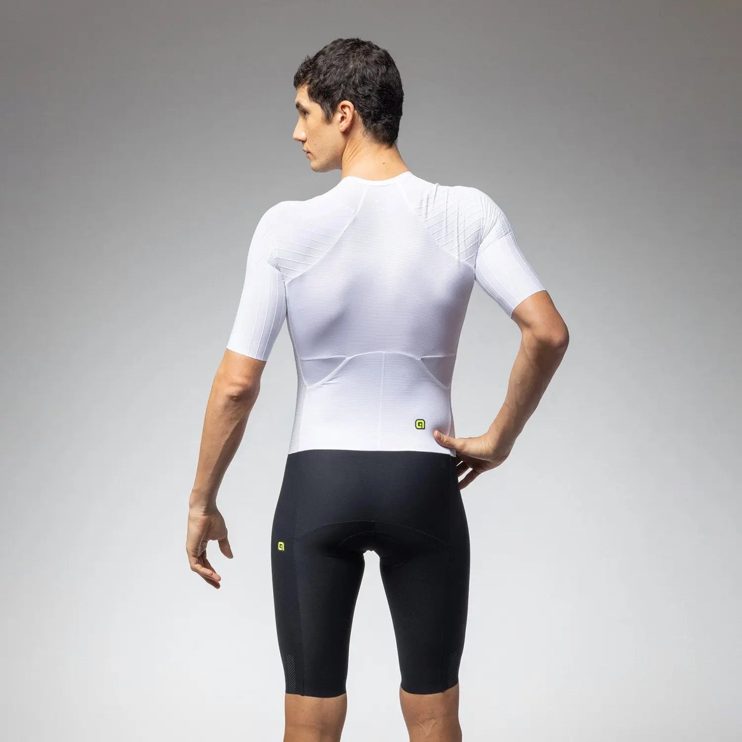 Ale Clothing Eagle Short Sleeves Tri Suit White - FREE UK Shipping, FREE 365 Day Returns | Moto Central