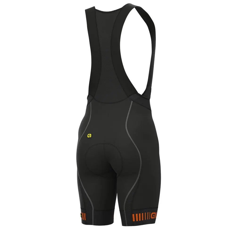 Ale Clothing Strada PR-R Bib Shorts Black / Orange - FREE UK Shipping, FREE 365 Day Returns | Moto Central
