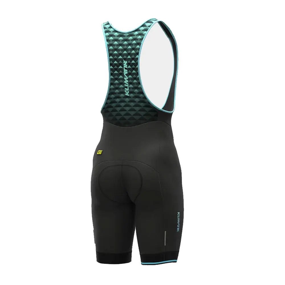 Ale Clothing K-Atmo Klimatik WR Bib Shorts Black / Cyan - FREE UK Shipping, FREE 365 Day Returns | Moto Central