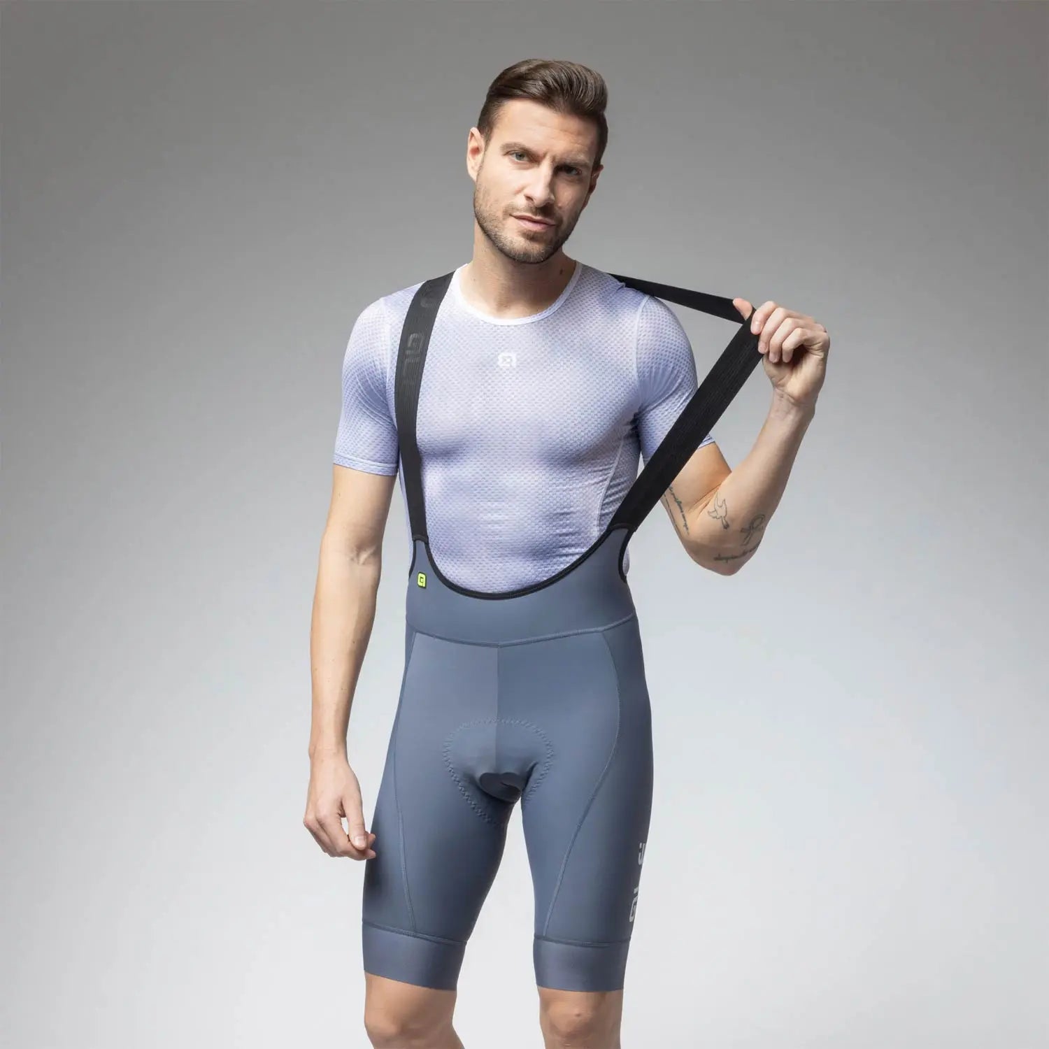 Ale Clothing Magic Colour PR-E Bib Shorts Grey - FREE UK Shipping, FREE 365 Day Returns | Moto Central