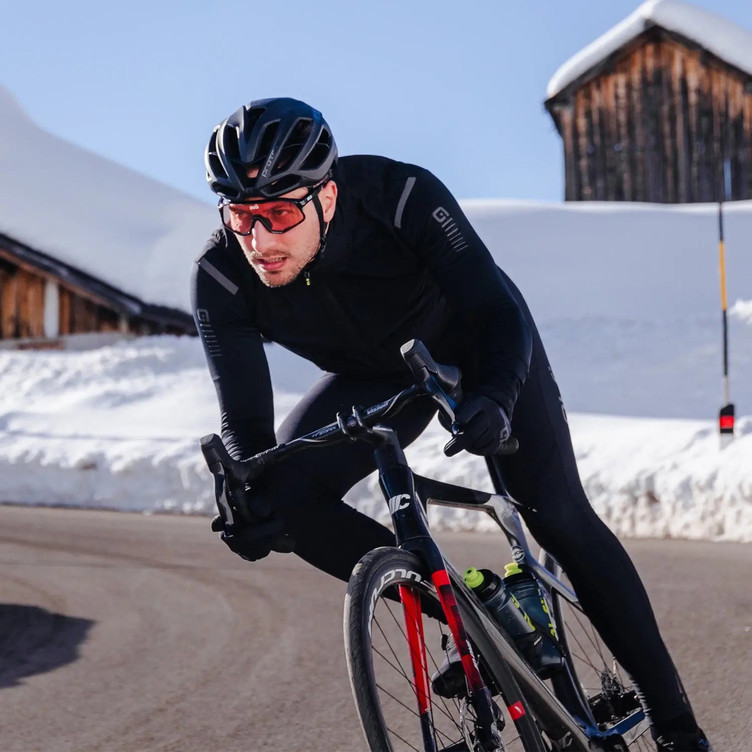 Ale Clothing Warm Race R-EV1 Long Sleeves Jersey Black - FREE UK Shipping, FREE 365 Day Returns | Moto Central