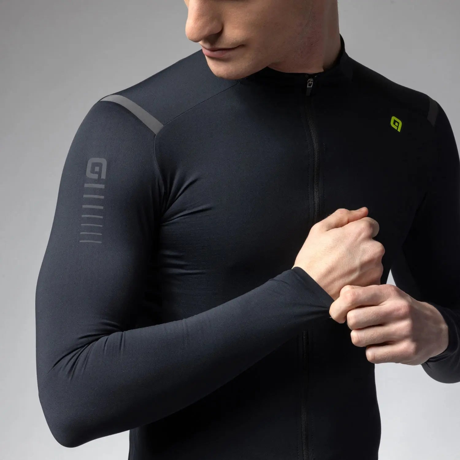 Ale Clothing Warm Race R-EV1 Long Sleeves Jersey Black - FREE UK Shipping, FREE 365 Day Returns | Moto Central