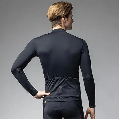 Ale Clothing Warm Race R-EV1 Long Sleeves Jersey Black - FREE UK Shipping, FREE 365 Day Returns | Moto Central
