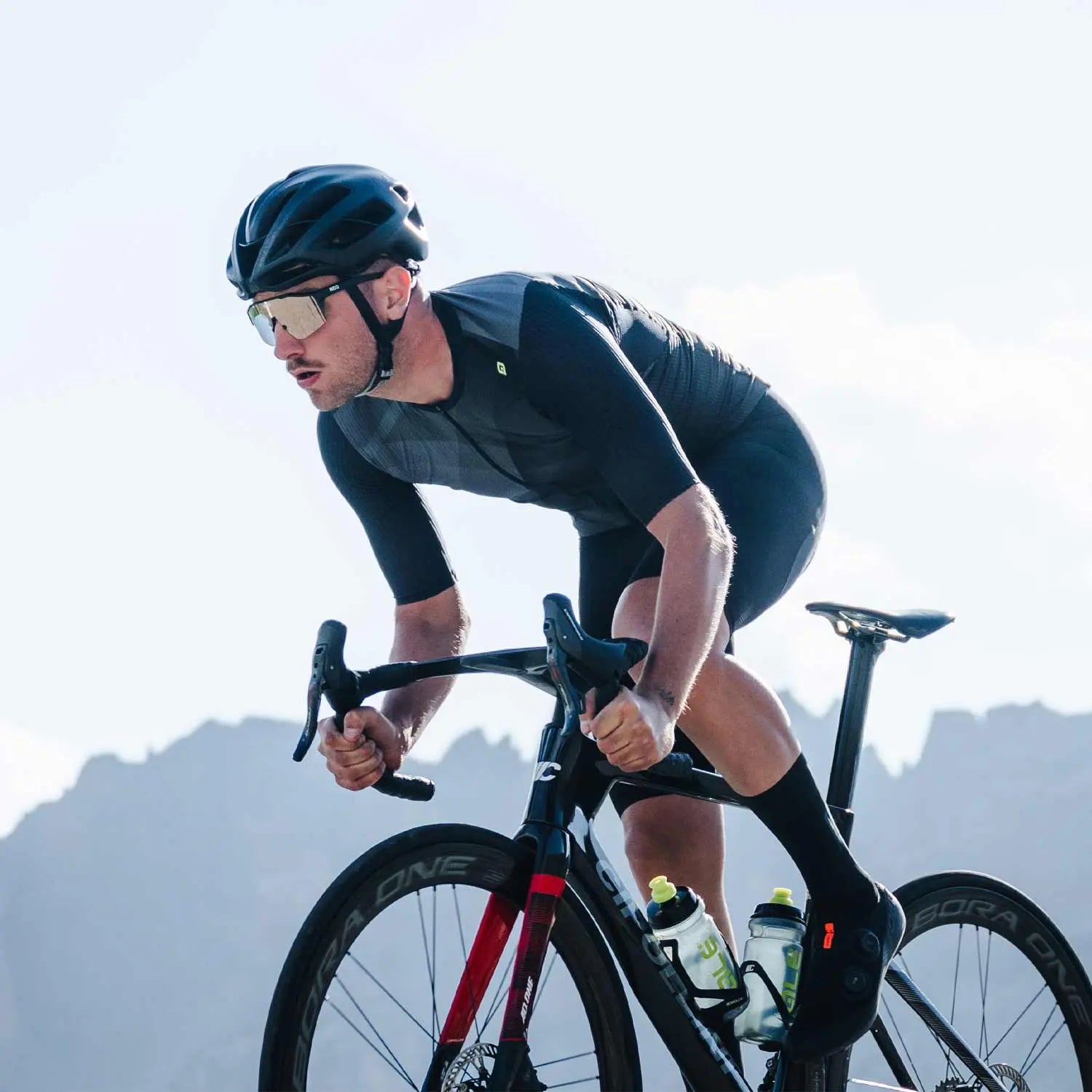 Ale Clothing Sprinter R-EV1 Short Sleeves Jersey Black - FREE UK Shipping, FREE 365 Day Returns | Moto Central