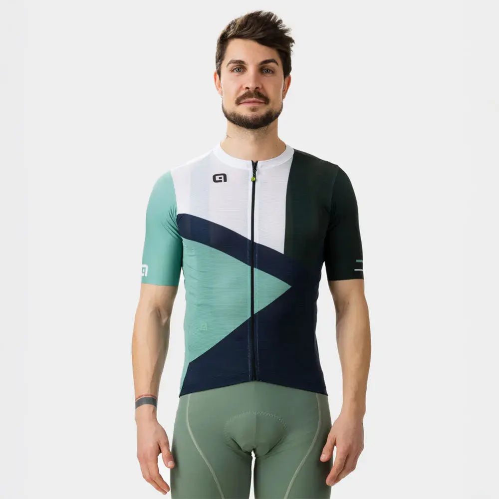 Ale Clothing Next Pragma Short Sleeves Jersey Green - FREE UK Shipping, FREE 365 Day Returns | Moto Central
