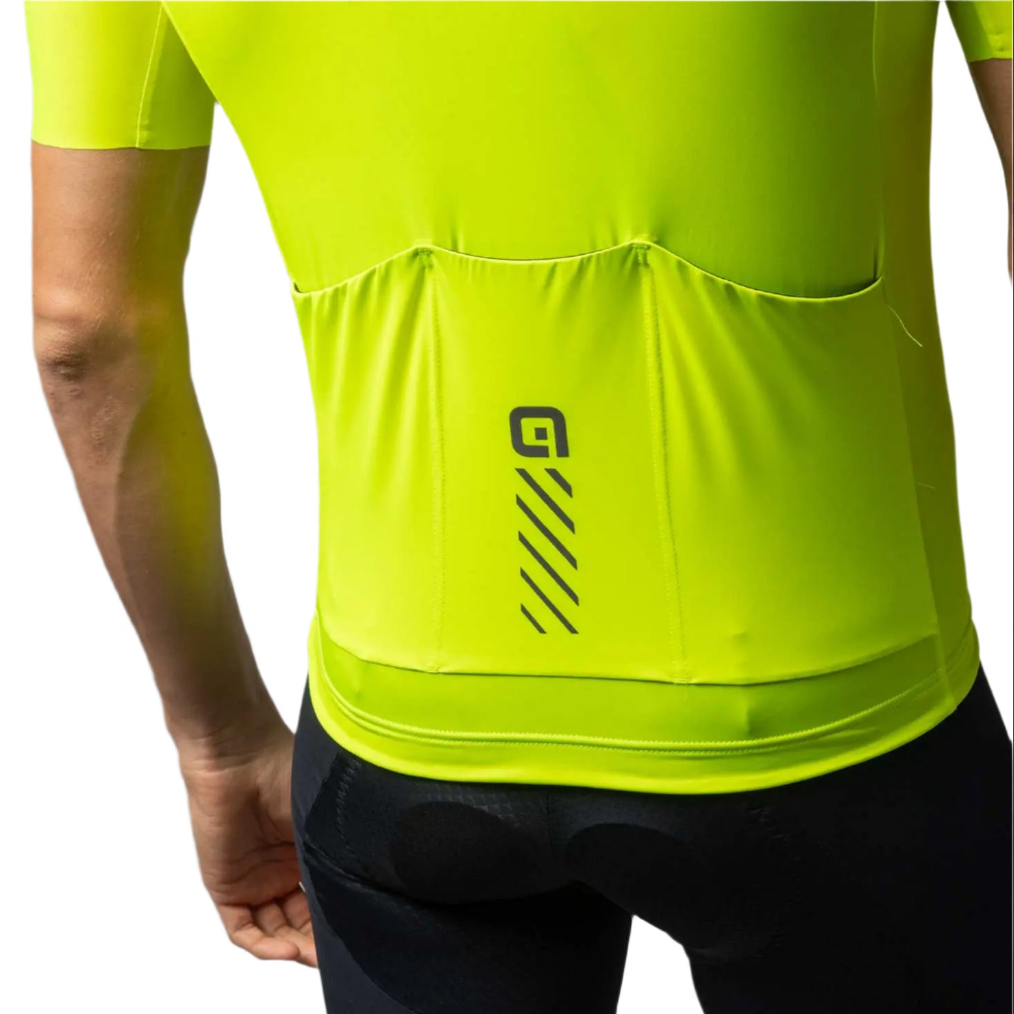 Ale Clothing Colour Block SS25 Pragma Short Sleeves Jersey Yellow - FREE UK Shipping, FREE 365 Day Returns | Moto Central
