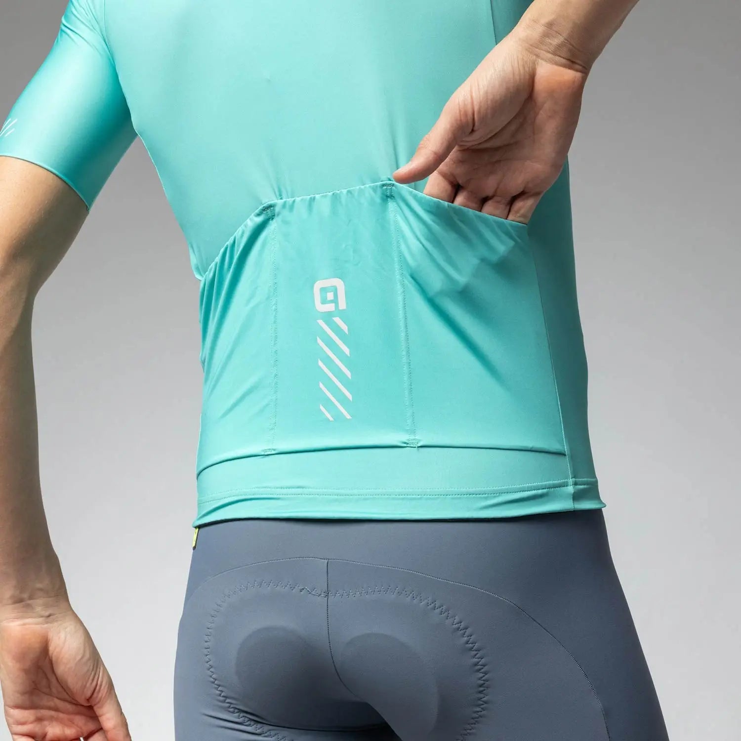 Ale Clothing Colour Block Pragma Short Sleeves Jersey SS26 Cyan - FREE UK Shipping, FREE 365 Day Returns | Moto Central