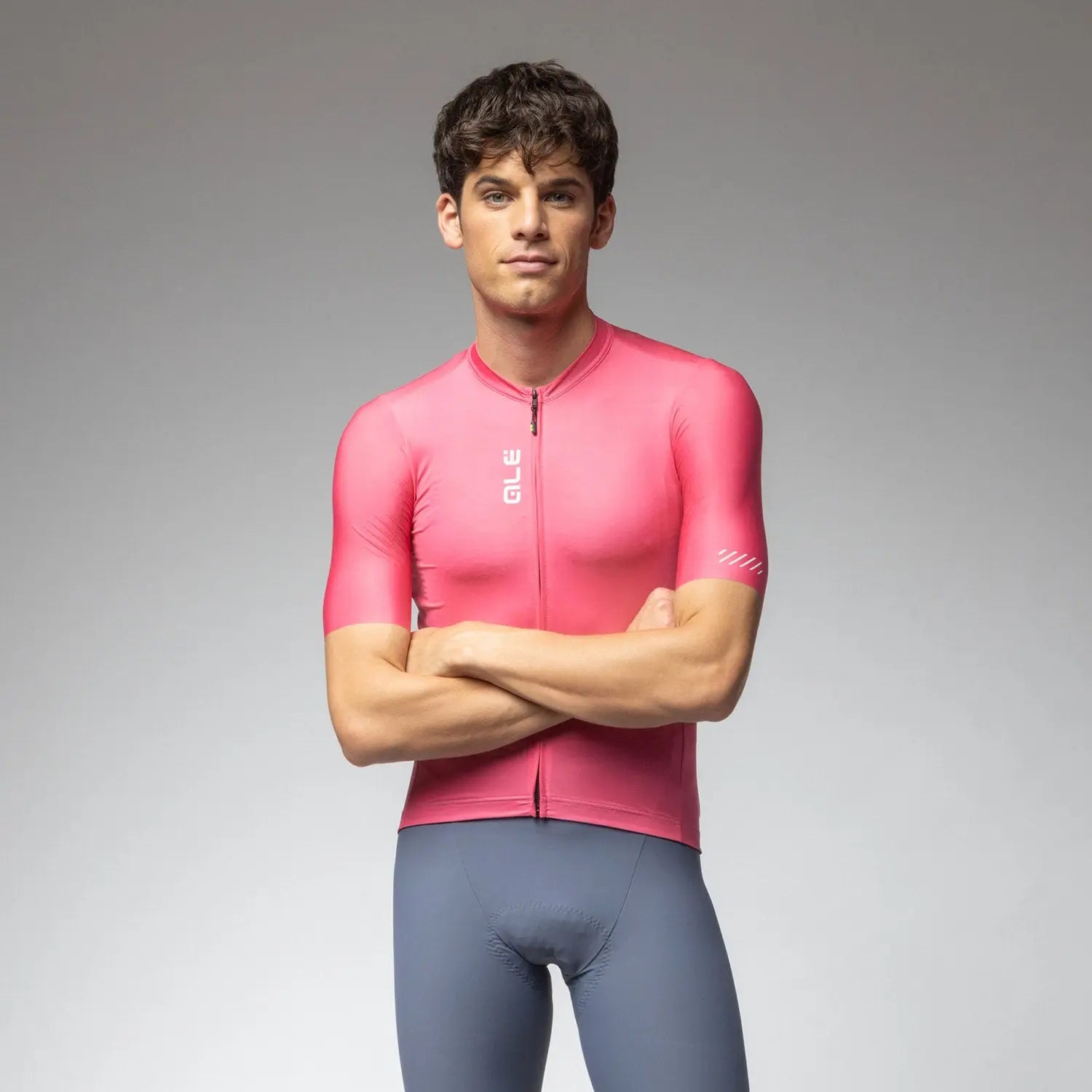 Ale Clothing Colour Block Pragma Short Sleeves Jersey SS26 Pink - FREE UK Shipping, FREE 365 Day Returns | Moto Central