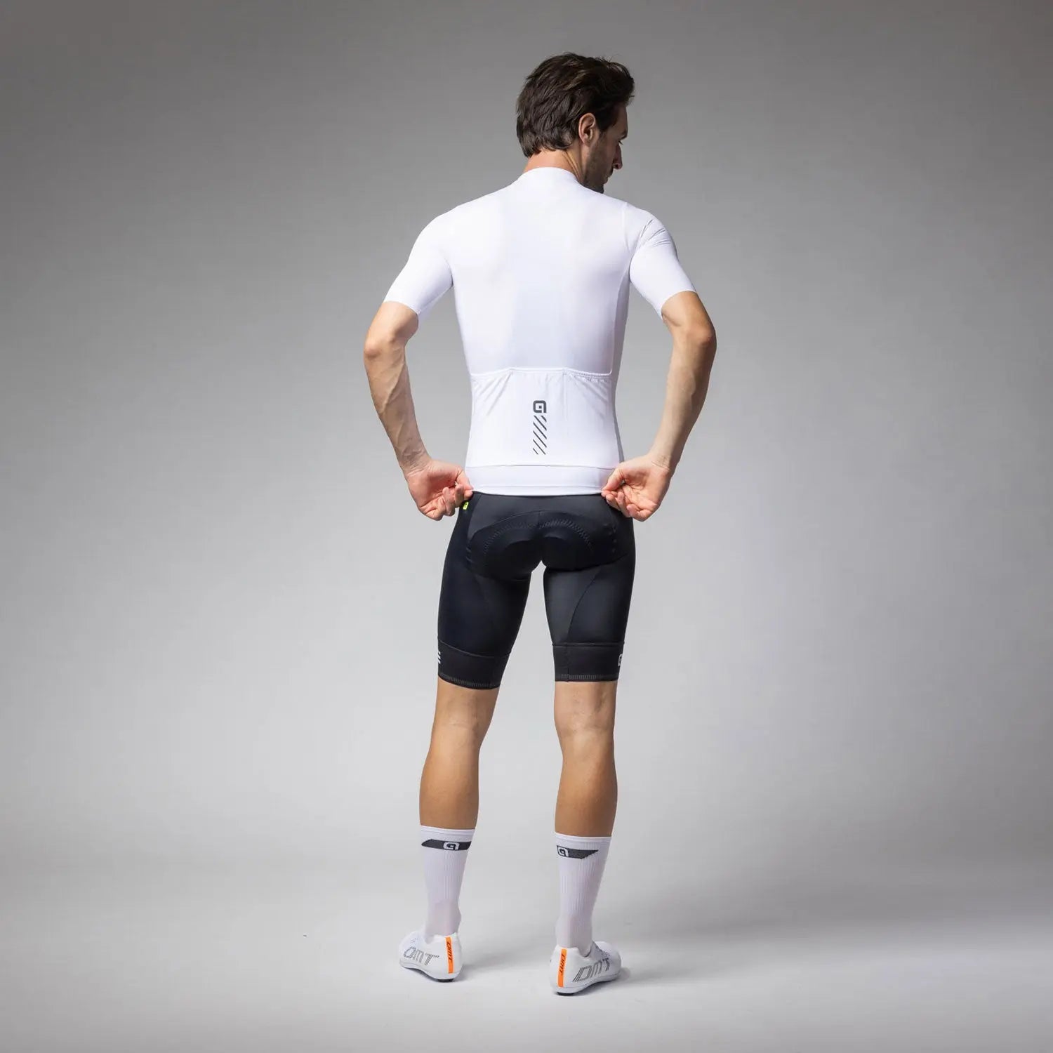 Ale Clothing Colour Block SS25 Pragma Short Sleeves Jersey White - FREE UK Shipping, FREE 365 Day Returns | Moto Central