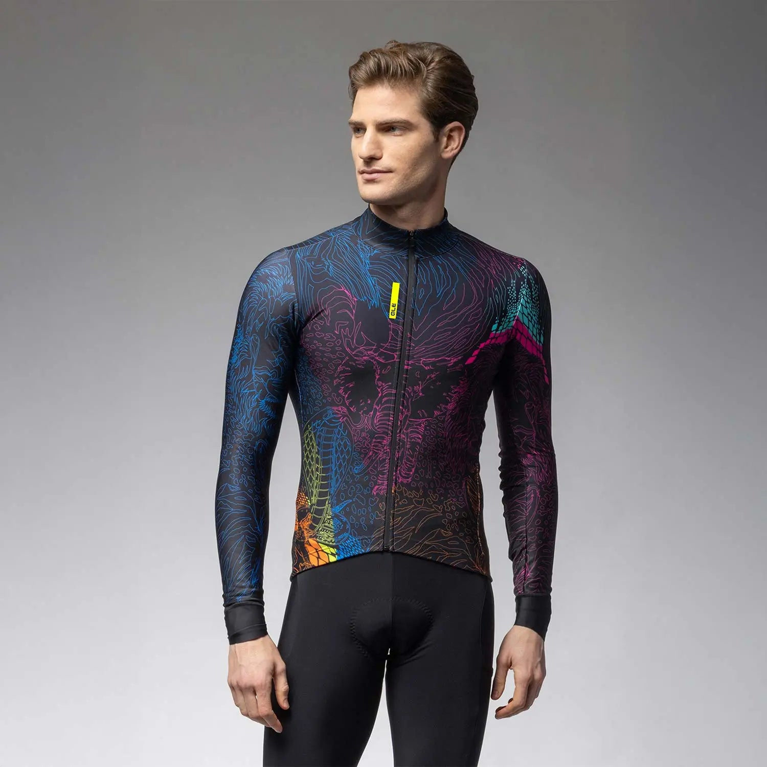Ale Clothing Zanzibar Pragma Long Sleeves Jersey Multicolour - FREE UK Shipping, FREE 365 Day Returns | Moto Central