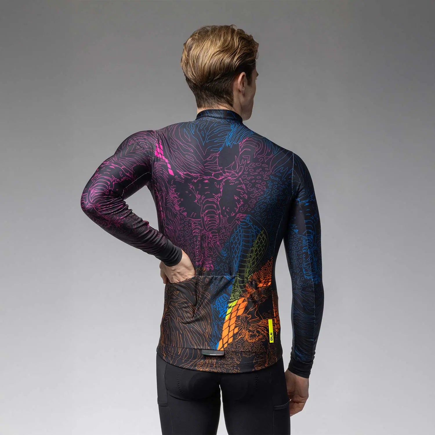 Ale Clothing Zanzibar Pragma Long Sleeves Jersey Multicolour - FREE UK Shipping, FREE 365 Day Returns | Moto Central