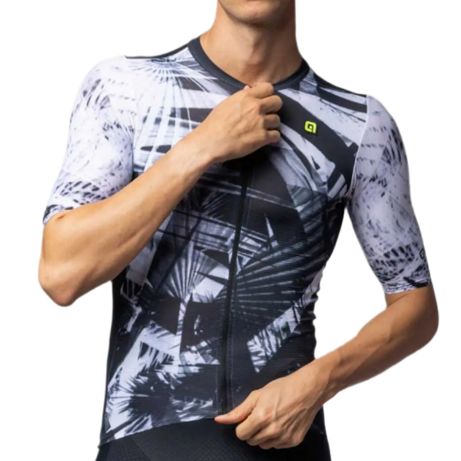 Ale Clothing Palm PR-E Short Sleeves Jersey Black / White - FREE UK Shipping, FREE 365 Day Returns | Moto Central