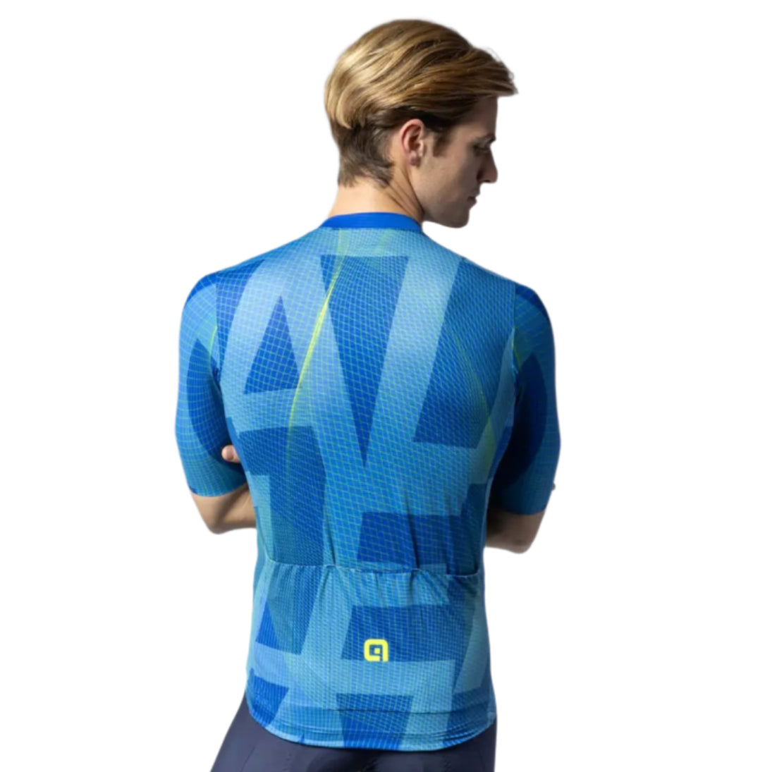 Ale Clothing Synergy PR-E Short Sleeves Jersey Blue - FREE UK Shipping, FREE 365 Day Returns | Moto Central