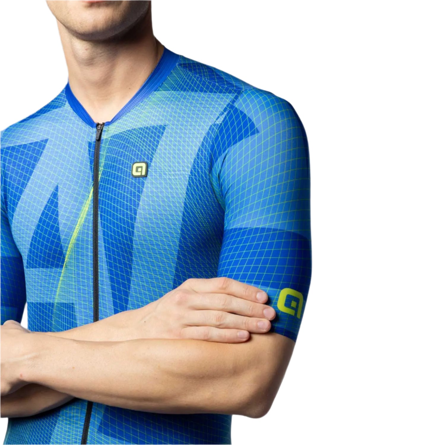 Ale Clothing Synergy PR-E Short Sleeves Jersey Blue - FREE UK Shipping, FREE 365 Day Returns | Moto Central