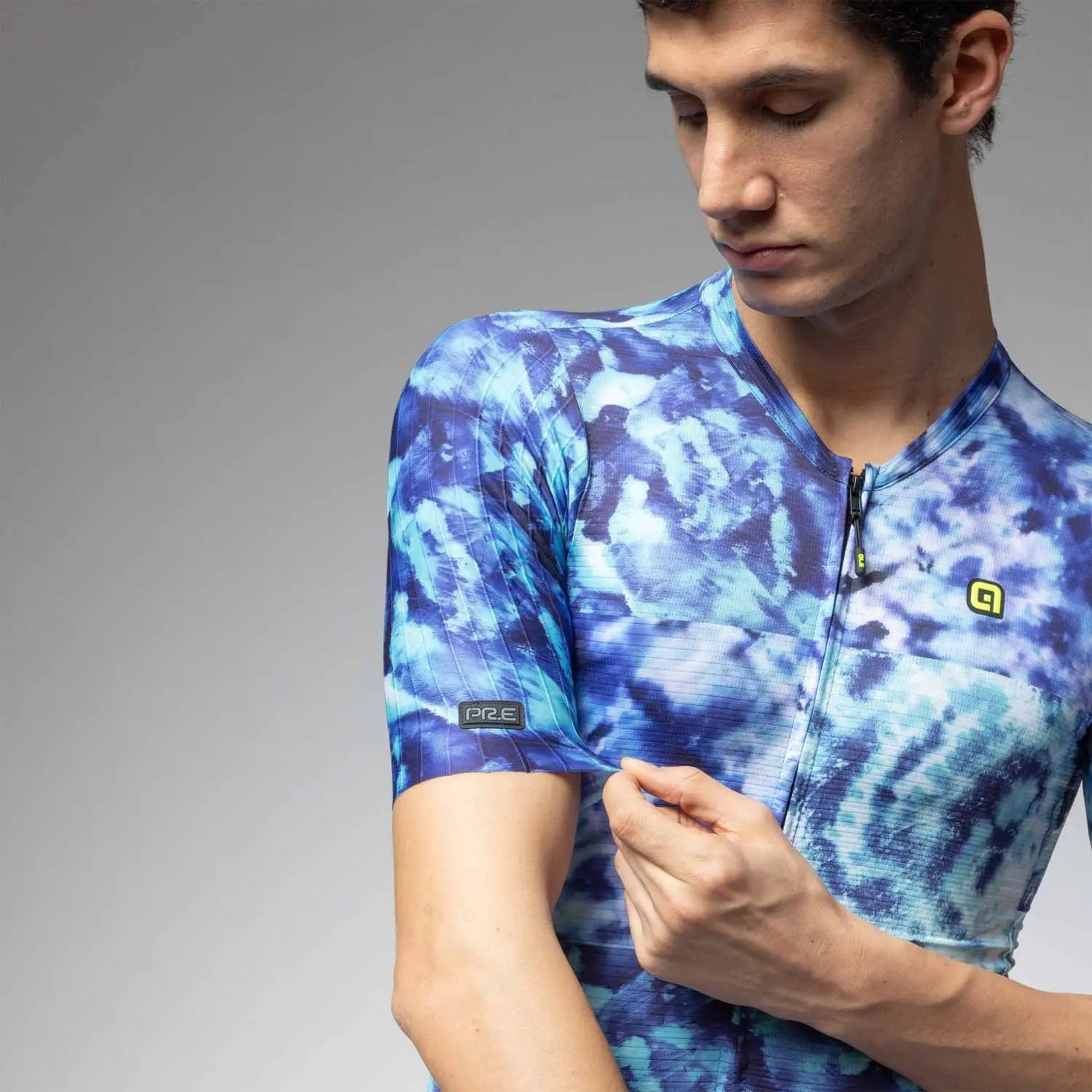 Ale Clothing Clorofilla PR-E Short Sleeves Jersey Blue - FREE UK Shipping, FREE 365 Day Returns | Moto Central