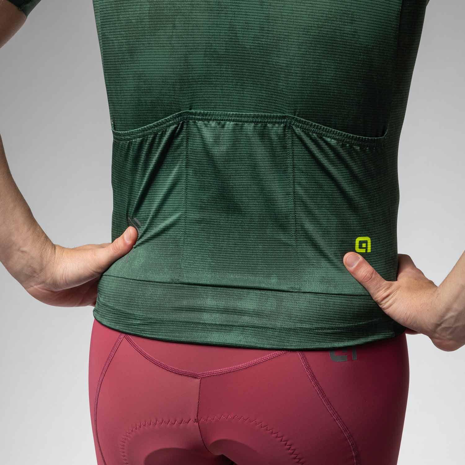 Ale Clothing Deep Pragma Short Sleeves Jersey Green - FREE UK Shipping, FREE 365 Day Returns | Moto Central