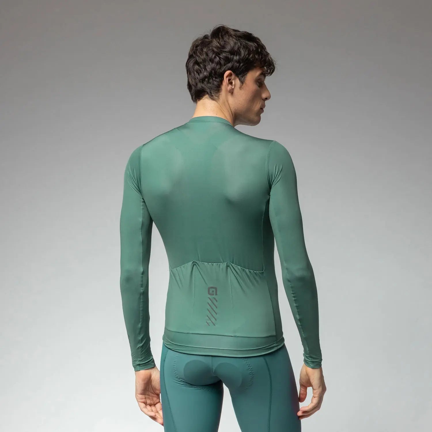 Ale Clothing Colour Block Pragma Long Sleeves Jersey Green - FREE UK Shipping, FREE 365 Day Returns | Moto Central