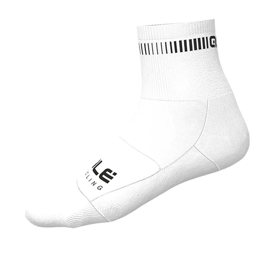 Ale Clothing Logo Q-Skin 12 CM Socks White / Black - FREE UK Shipping, FREE 365 Day Returns | Moto Central