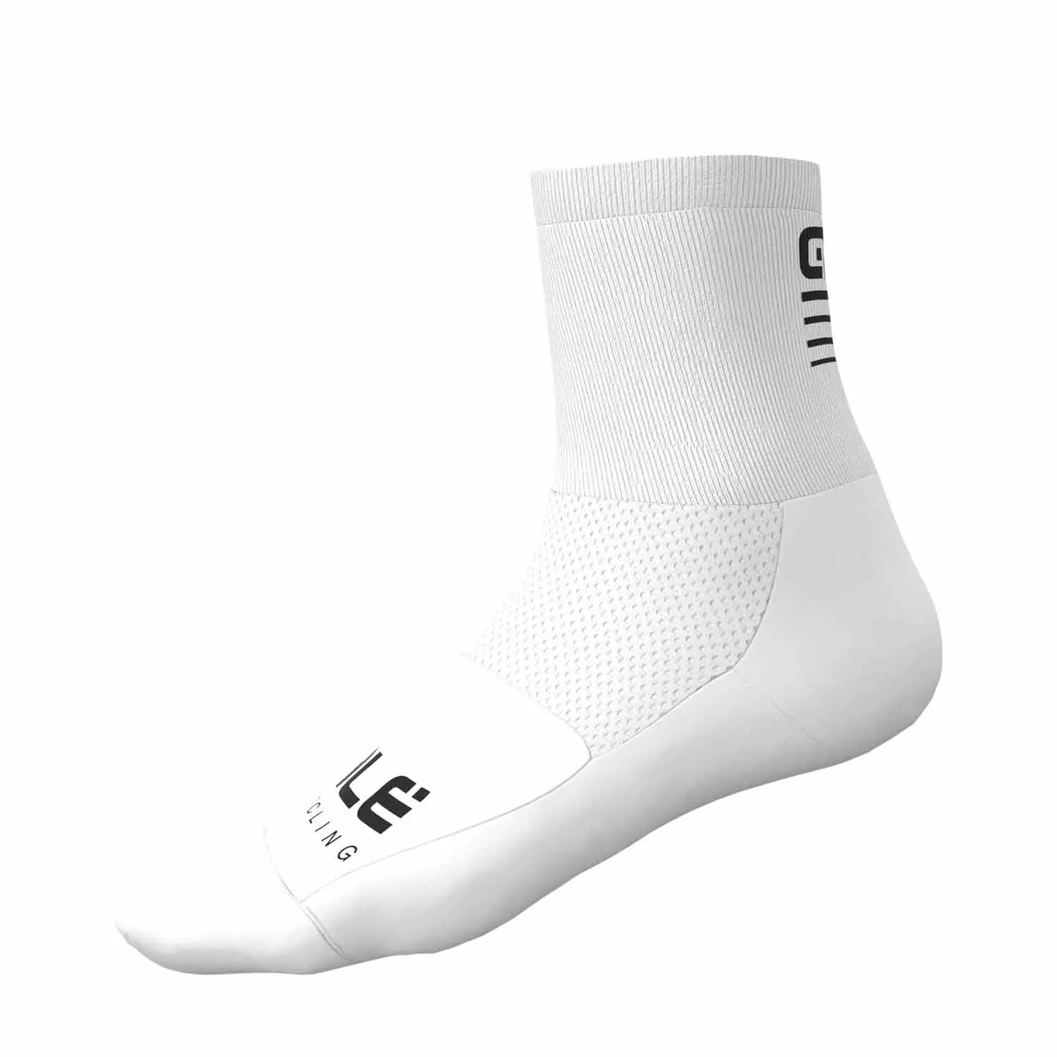 Ale Clothing Strada 2.0 Q-Skin 14 CM Socks White - FREE UK Shipping, FREE 365 Day Returns | Moto Central