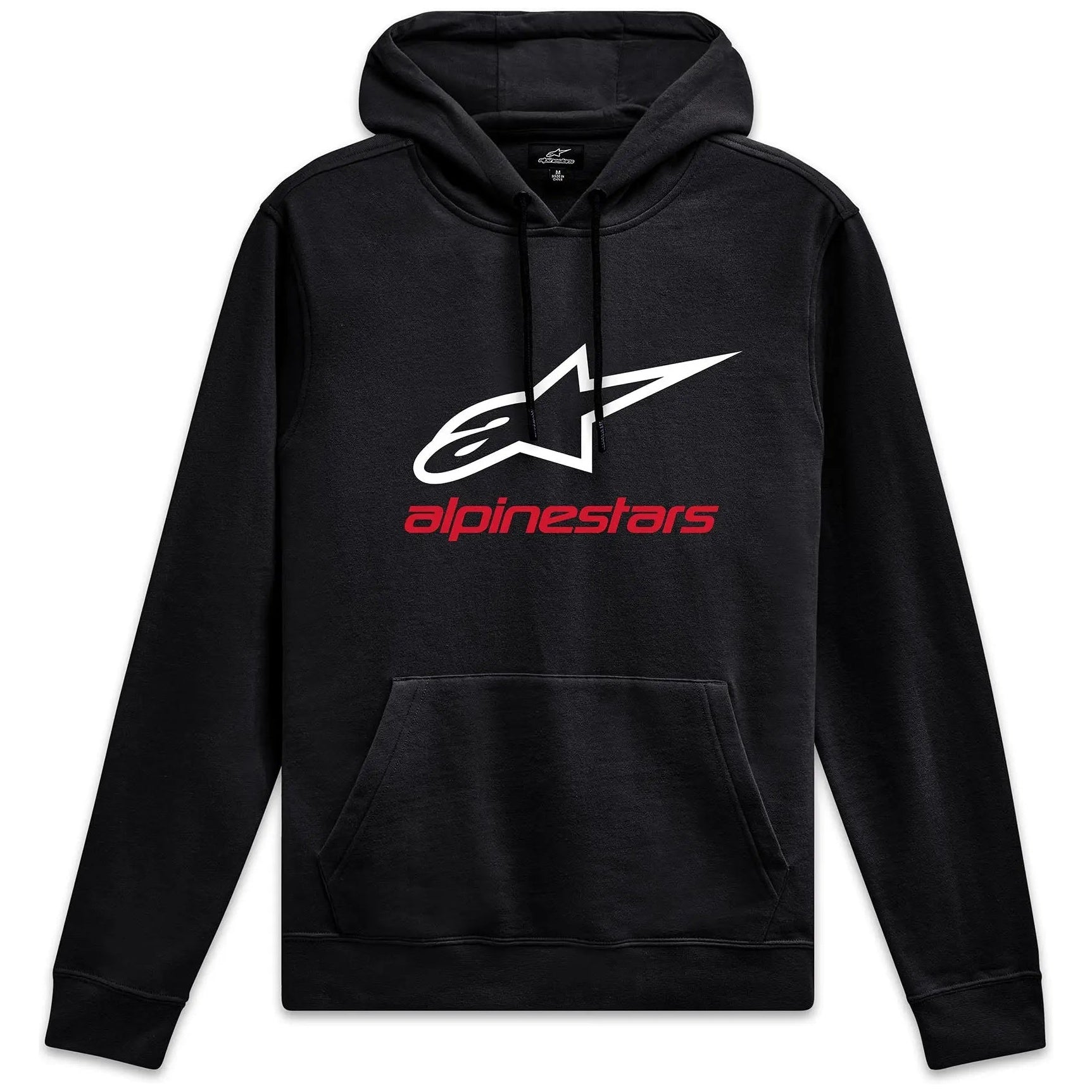 Alpinestars Always Hoodie V3 Black / White / Red, front view