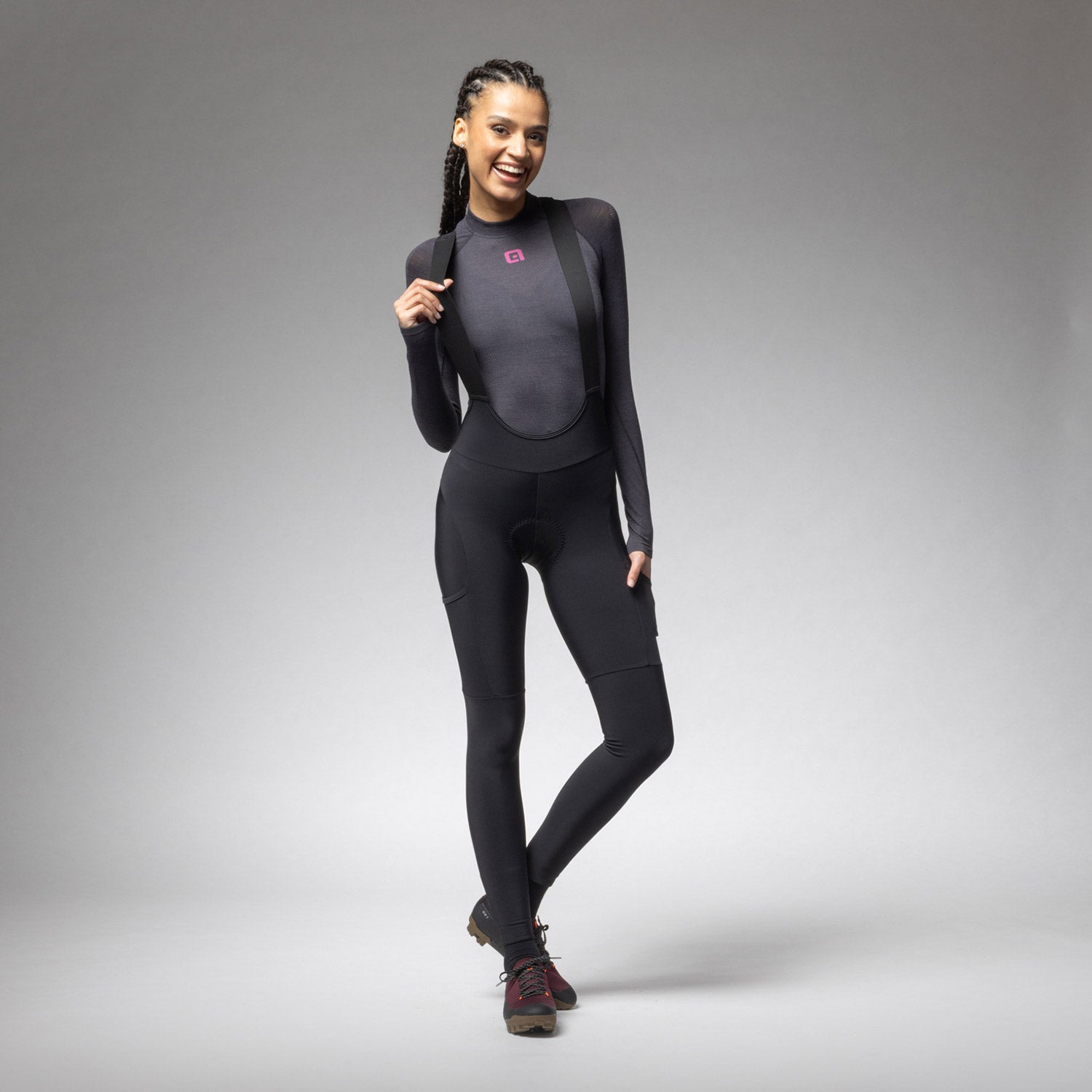 Ale Clothing Stones Cargo 2.0 Off Road Ladies Bibtights Black - FREE UK Shipping, FREE 365 Day Returns | Moto Central