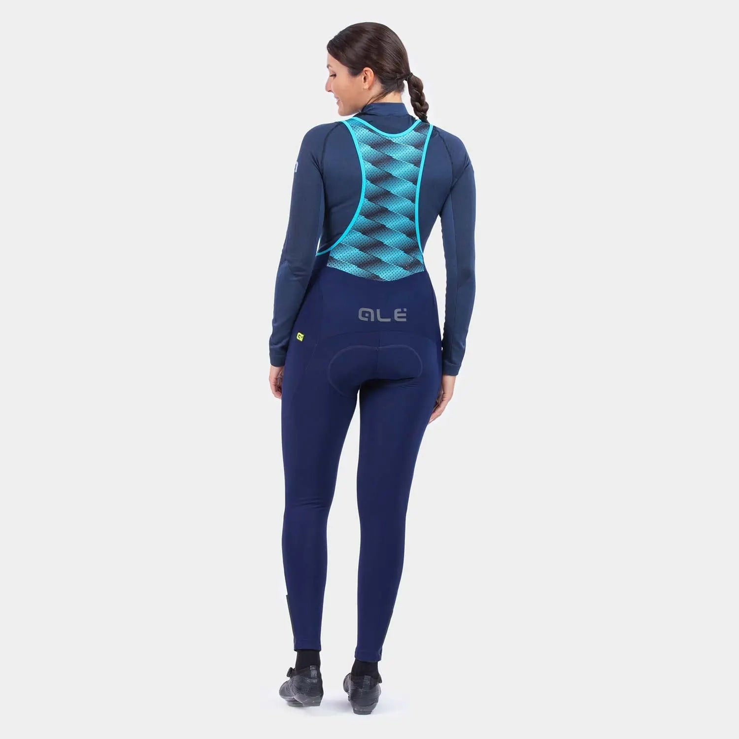 Ale Clothing K-Atmo 2.0 Klimatik Ladies Bib Tights Navy - FREE UK Shipping, FREE 365 Day Returns | Moto Central