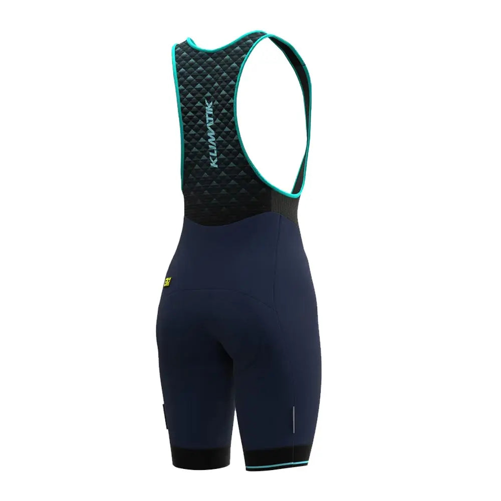 Ale Clothing K-Atmo Klimatik WR Ladies Bib Shorts Black / Cyan - FREE UK Shipping, FREE 365 Day Returns | Moto Central